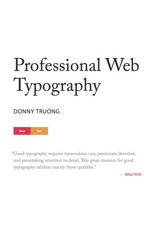 Download free ebook Professional Web Typography - Lapabooks.com